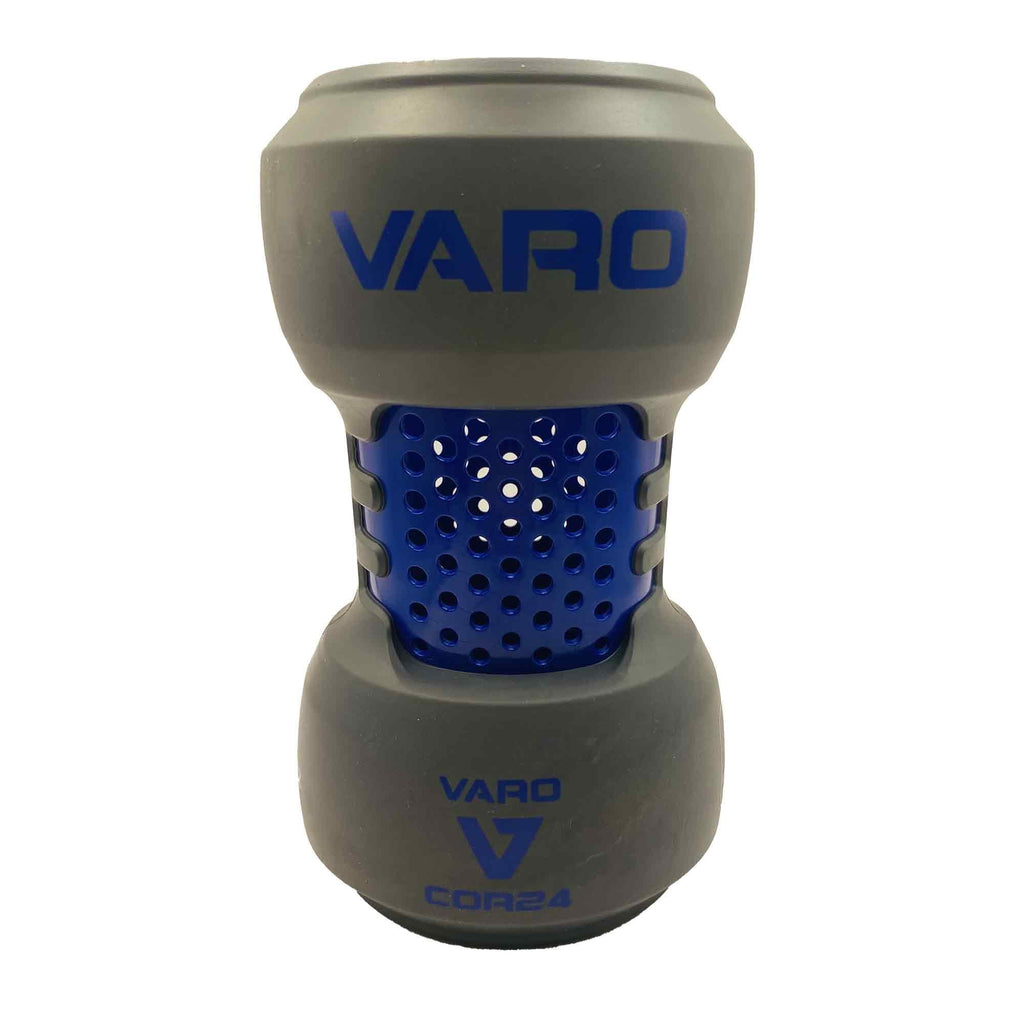 Varo COR Bat Training Weight 24oz for Baseball (MLB Authentic) - Classic Weight Feel - Improve Your On-Deck Swings and Power Cushion Fit Eliminates Abrasion on The Bat - Blue/Graphite